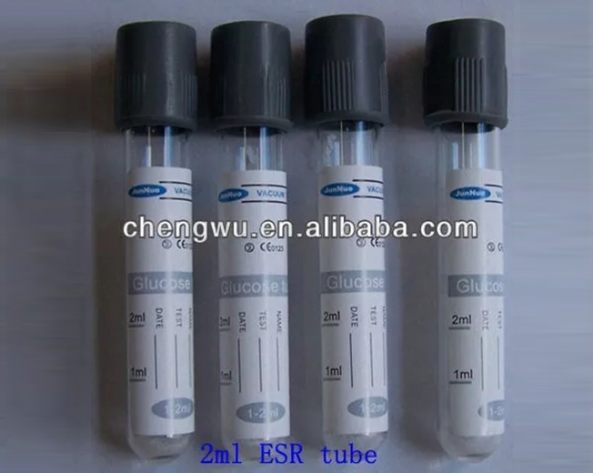 Vacuum ESR Tube Sodium Citrate 1:4 Blood Collection Tube