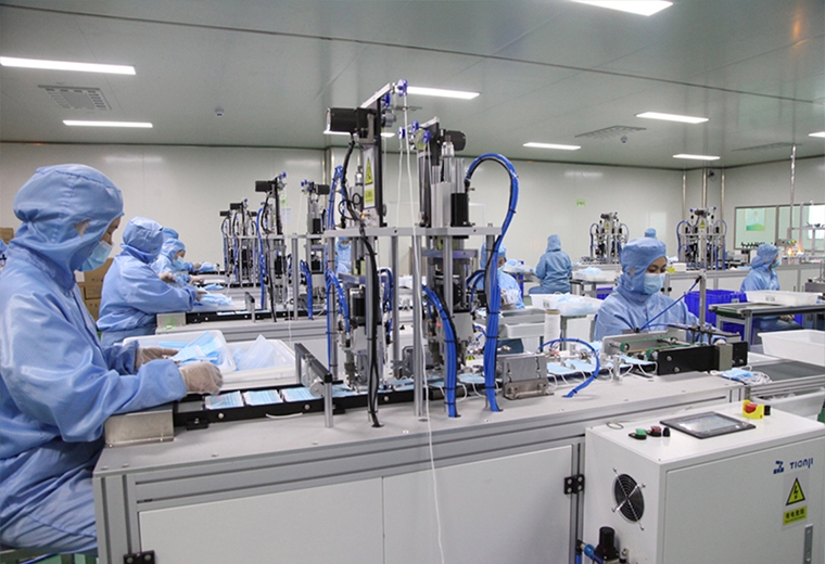 Medical surgical mask production line